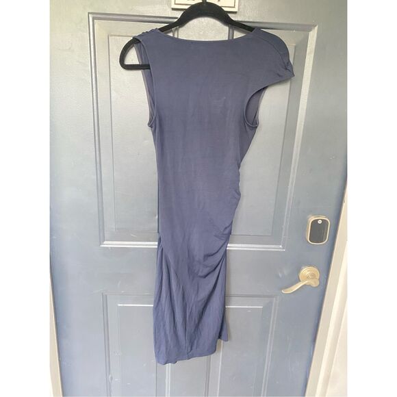Patrizia Pepe *NAVY Wrap Asymmetrical Vintage Mini Dress, Size 1 / Small - Picture 5 of 9